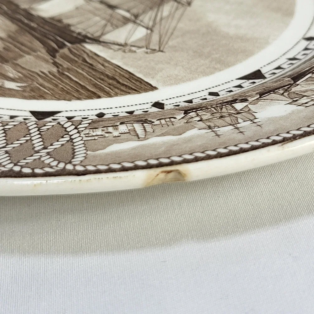Wedgwood American Clipper Ship Plate Witch of the Wave George C Wales 1951 FLAWS